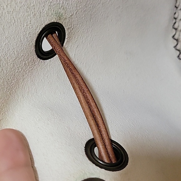 CROCHETANDLEATHERDRAWSTINGBAG 🥰🤗 - Picture 15 of 16